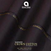 AnnanSawa Chocolate color Crown Cotton fabric for men – soft, breathable, durable premium men’s cotton fabric for casual and formal wear